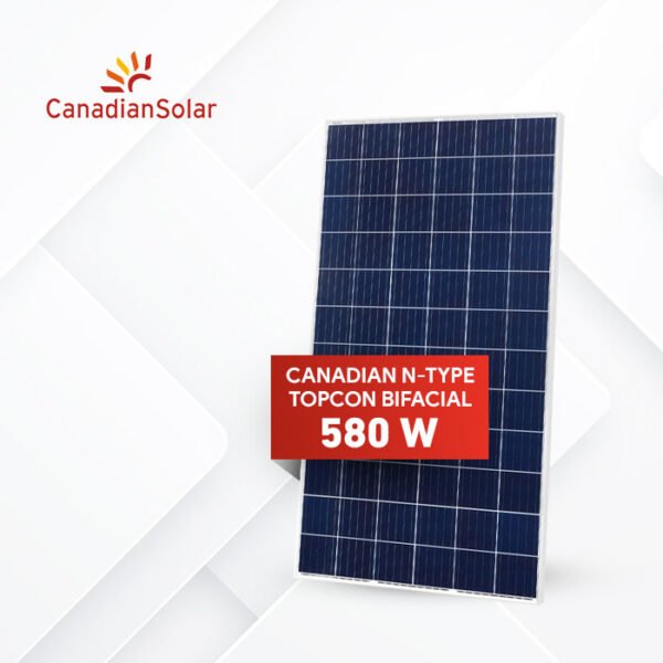Canadian n-type topcon bifacial 580W
