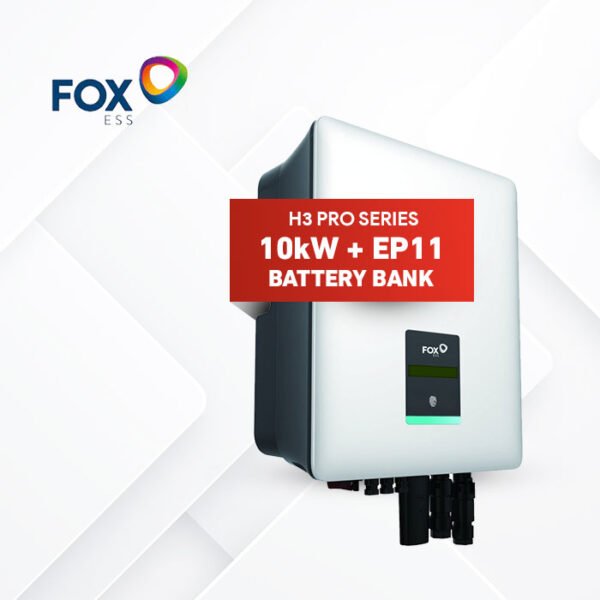 H3-Pro-10KW Invertor + EP11 ( 10.36kwh Battery Bank) + Wifi Dongle+ 3 Phase Power Meter